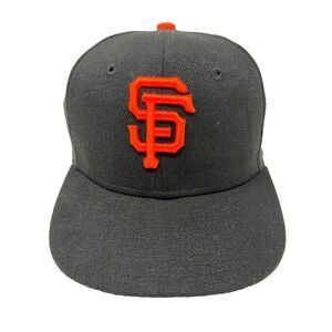 New Era 59FIFTY SF Giants Fitted Hat Black MLB Cap 6 3/8